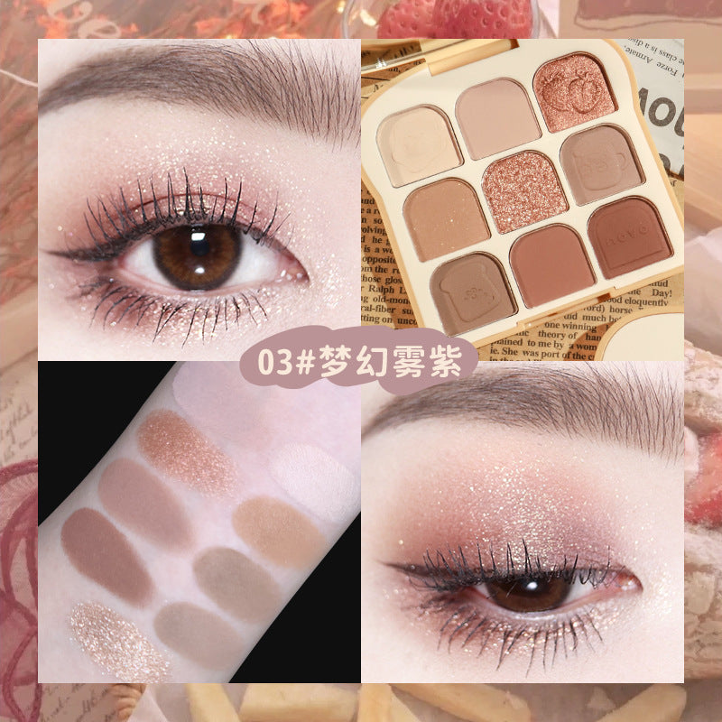 New Sunny Touch Toast Eyeshadow Palette - 9 Colors