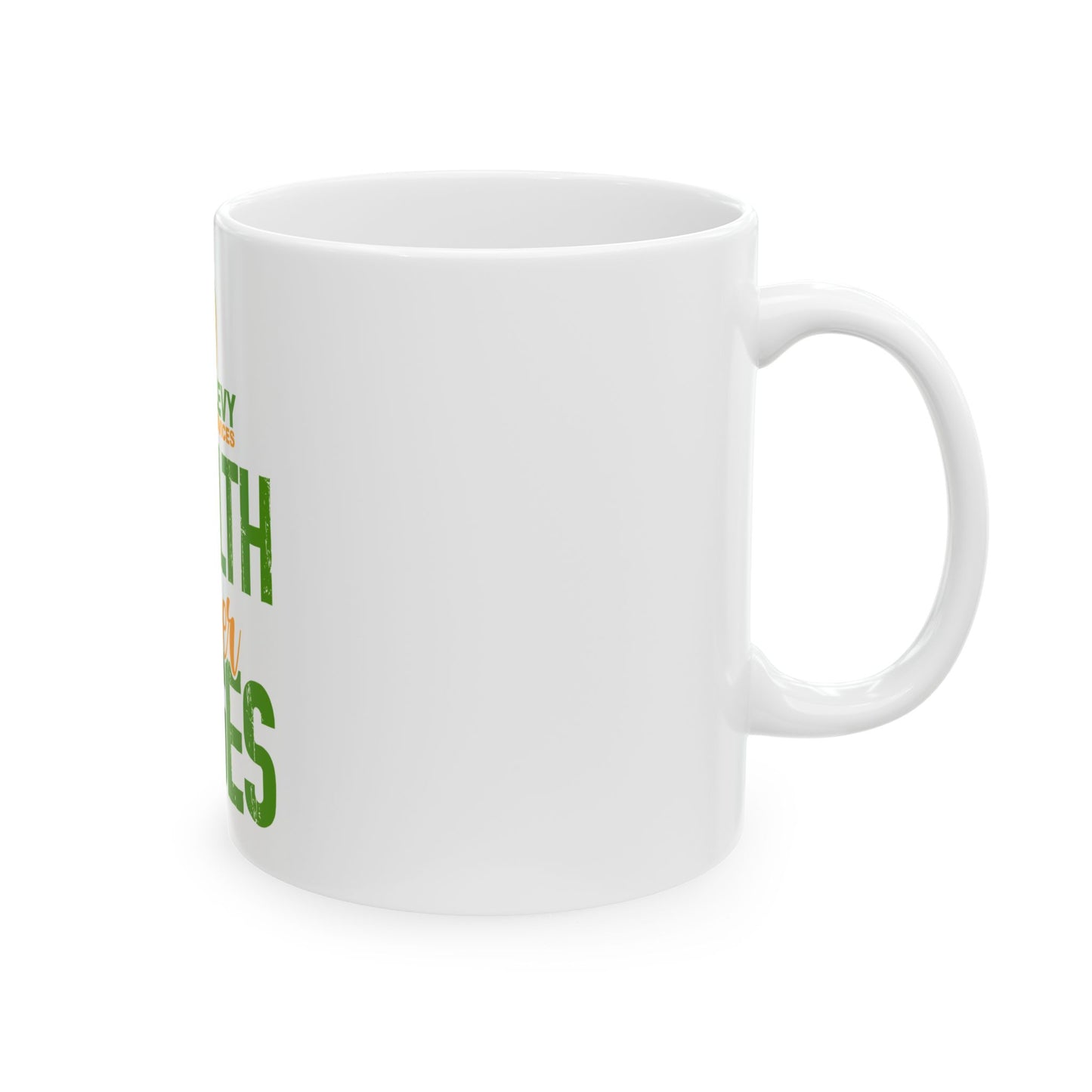 Wealth Over Wages Ceramic Mug — Motivational Financial Services Coffee Cup