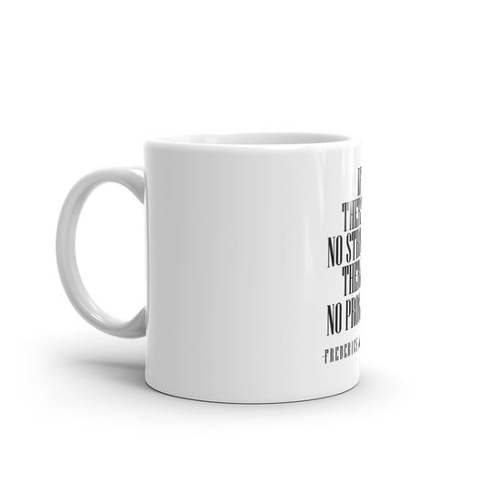 White glossy mug