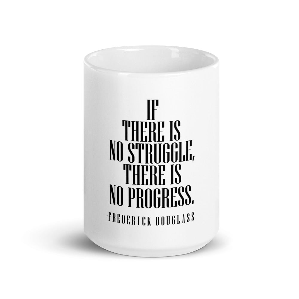 White glossy mug