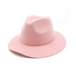 Women's Vintage Round Hat with Metal Ring, 100% Cashmere