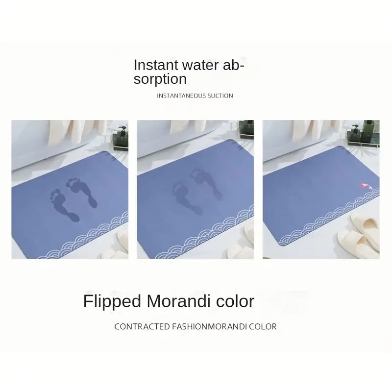 Super Absorbent Anti-Slip Bathroom Mat in Morandi Color