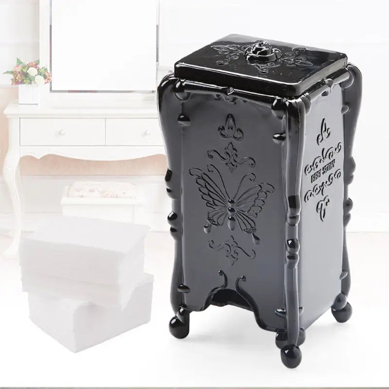 Butterfly Pattern Cotton Pads Holder and Organizer Box