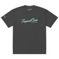 Oversized Tropical Seas Printed Faded T-shirt
