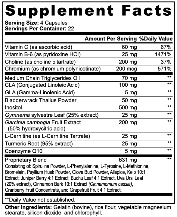 100% Super Fat Burner with MCT