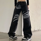 Men's Black Star Printed Baggy Jeans - Fashion Trend