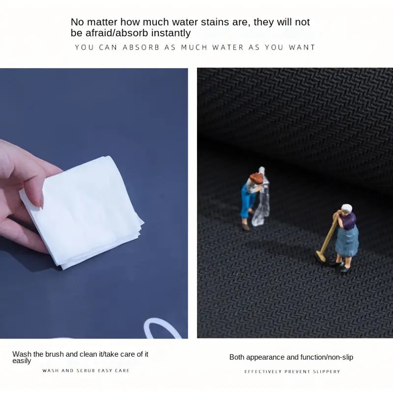Super Absorbent Anti-Slip Bathroom Mat in Morandi Color