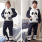 Couple's Coral Fleece Pajamas Set for Fall Winter