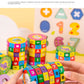 Cylindrical Six-Sided Math Cube for Kids Learning Toy