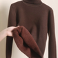 Fleece-lined Turtleneck Sweater