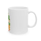 Ceramic Mug — "Global Wealth Starts at Home" Motivational Finance Coffee Cup