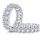 Sterling Silver Ring with High Carbon Diamond Simulant