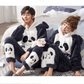 Couple's Coral Fleece Pajamas Set for Fall Winter