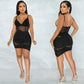 Irregular Hot Diamond Sling Dress for Nightclub