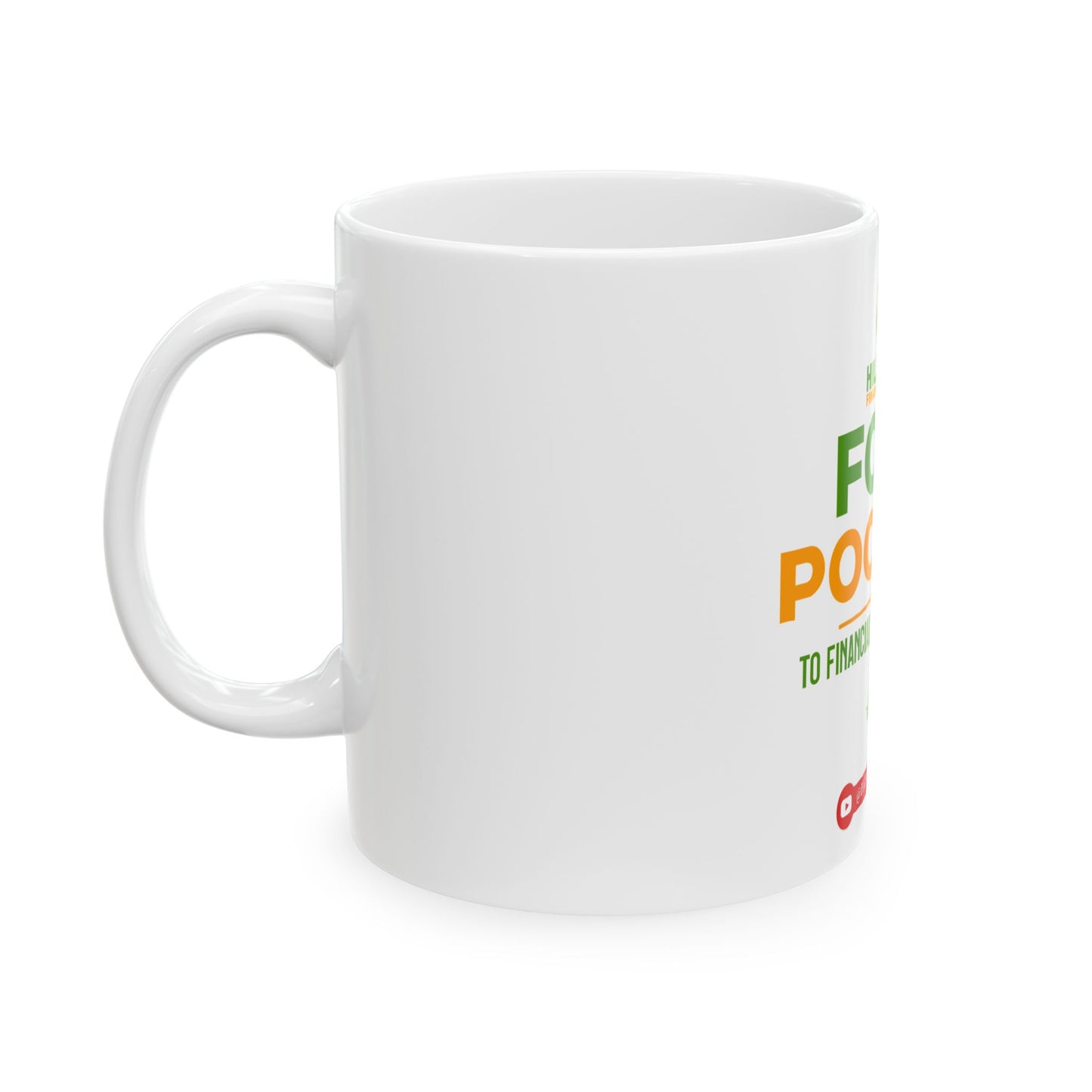 Four Pockets Financial Podcast Ceramic Mug — Hill & Levy Branded Coffee Cup (11oz/15oz)