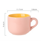 Microwaveable Large Capacity Ceramic Oatmeal Mug