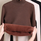 Fleece-lined Turtleneck Sweater