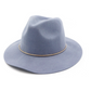 Women's Vintage Round Hat with Metal Ring, 100% Cashmere