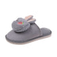 Cute Plush Heart Cotton Slippers for Girls