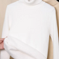 Fleece-lined Turtleneck Sweater