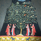 Sleeveless Vintage Round Neck Digital Print Dress