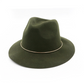 Women's Vintage Round Hat with Metal Ring, 100% Cashmere