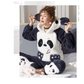 Couple's Coral Fleece Pajamas Set for Fall Winter