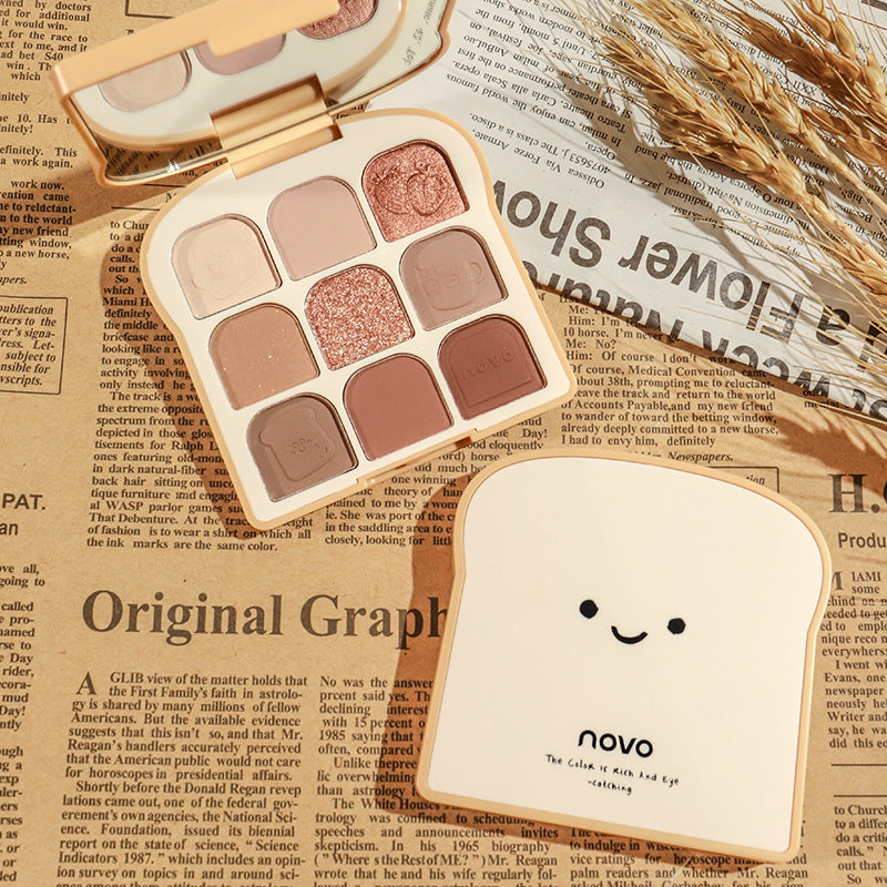 New Sunny Touch Toast Eyeshadow Palette - 9 Colors