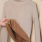 Fleece-lined Turtleneck Sweater