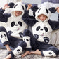 Couple's Coral Fleece Pajamas Set for Fall Winter