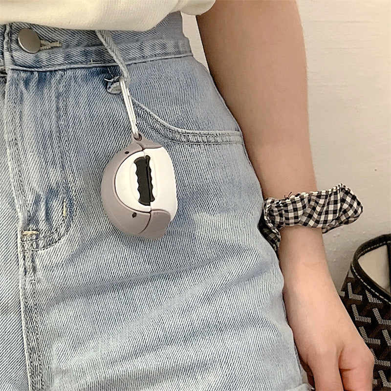 Silicone Shark Case for Samsung Buds2 Wireless Earphones