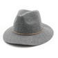 Women's Vintage Round Hat with Metal Ring, 100% Cashmere