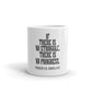 White glossy mug