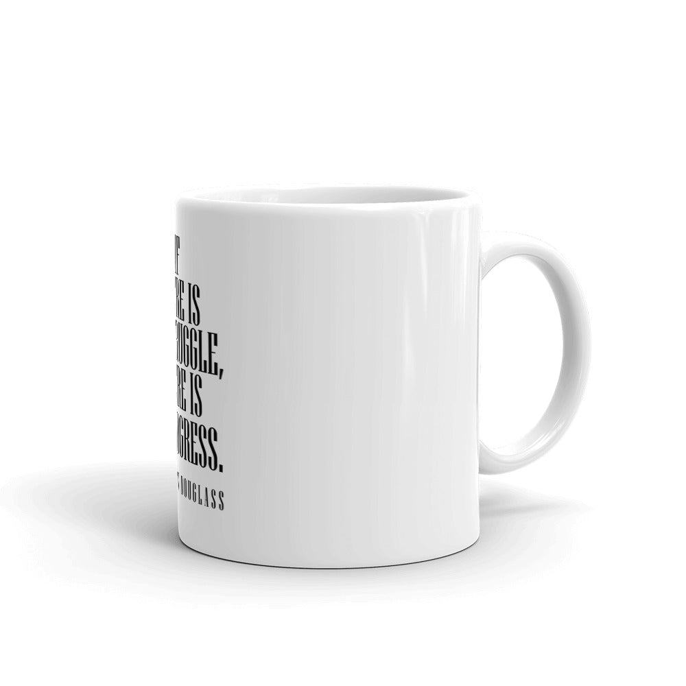 White glossy mug