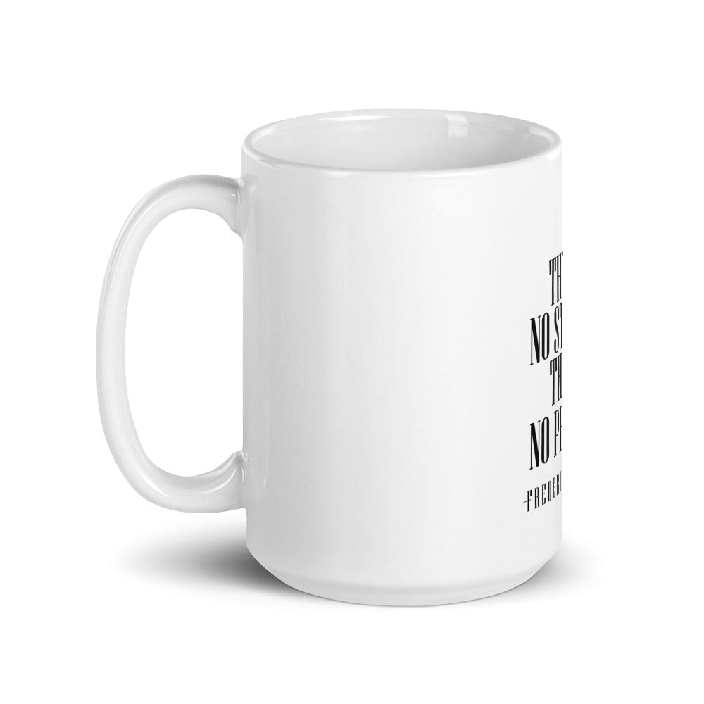 White glossy mug