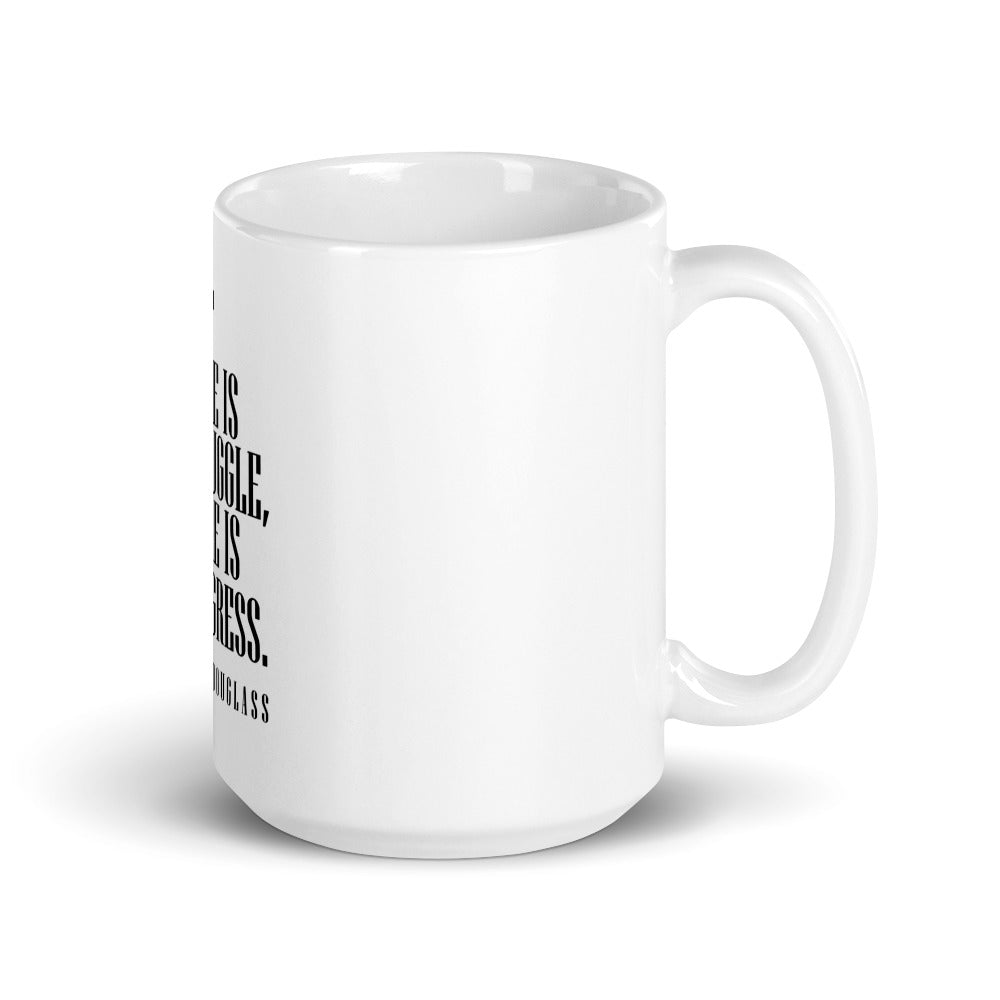 White glossy mug